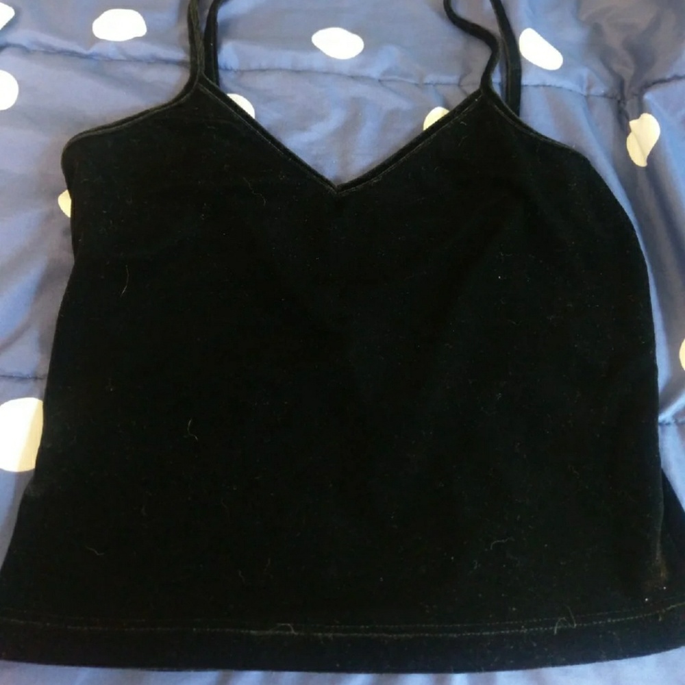 Velvet Cropped Tank Top S/M